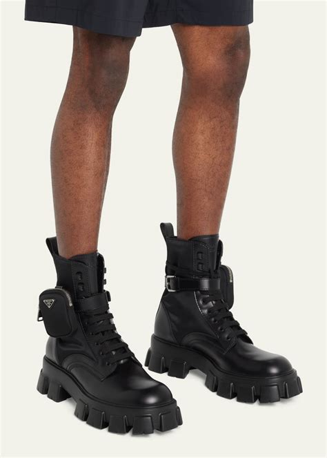 mens prada combat boots|prada men's chelsea boots.